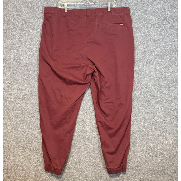 Levis Pants Men 2XL Red XX Chino Jogger Tapered Drawstring Pocket Comfort Casual - Picture 2 of 13